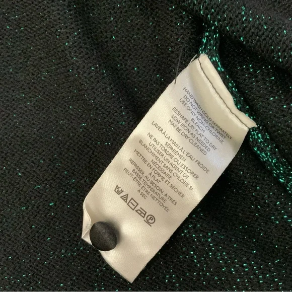 Free People Emerald Green Emmaline Metallic Cardigan Sweater Size Medium
New - Picture 6 of 12